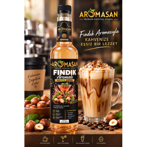 Fındık Kahve ve Kokteyl Şurubu 750 ml – Coffee Naturelle ürün görseli