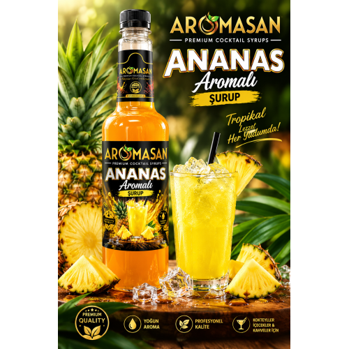 Ananas Kahve ve Kokteyl Şurubu 750 ml – Coffee Naturelle ürün görseli