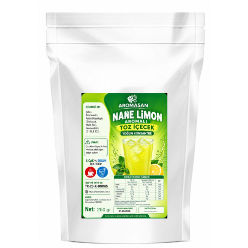 Nane Limon Aromalı Oralet İçecek tozu 250 gr ürün görseli