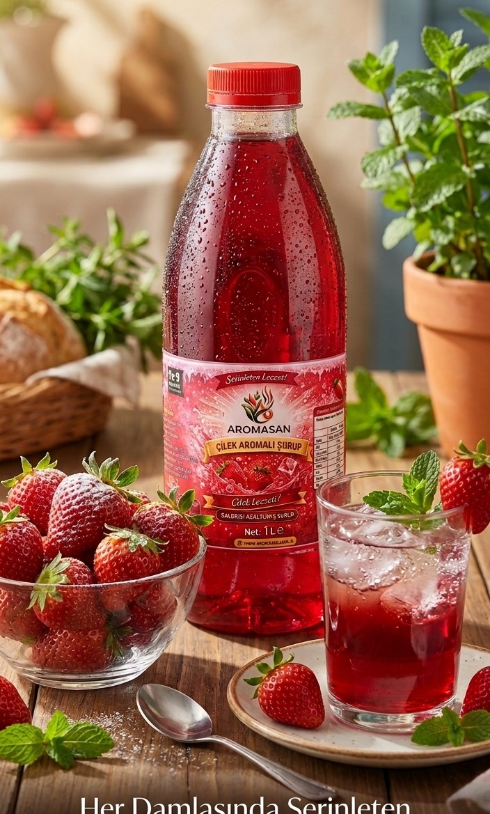 Çilek aromalı Konsatre <şurup lt . 1e9 konsatre ürün görseli