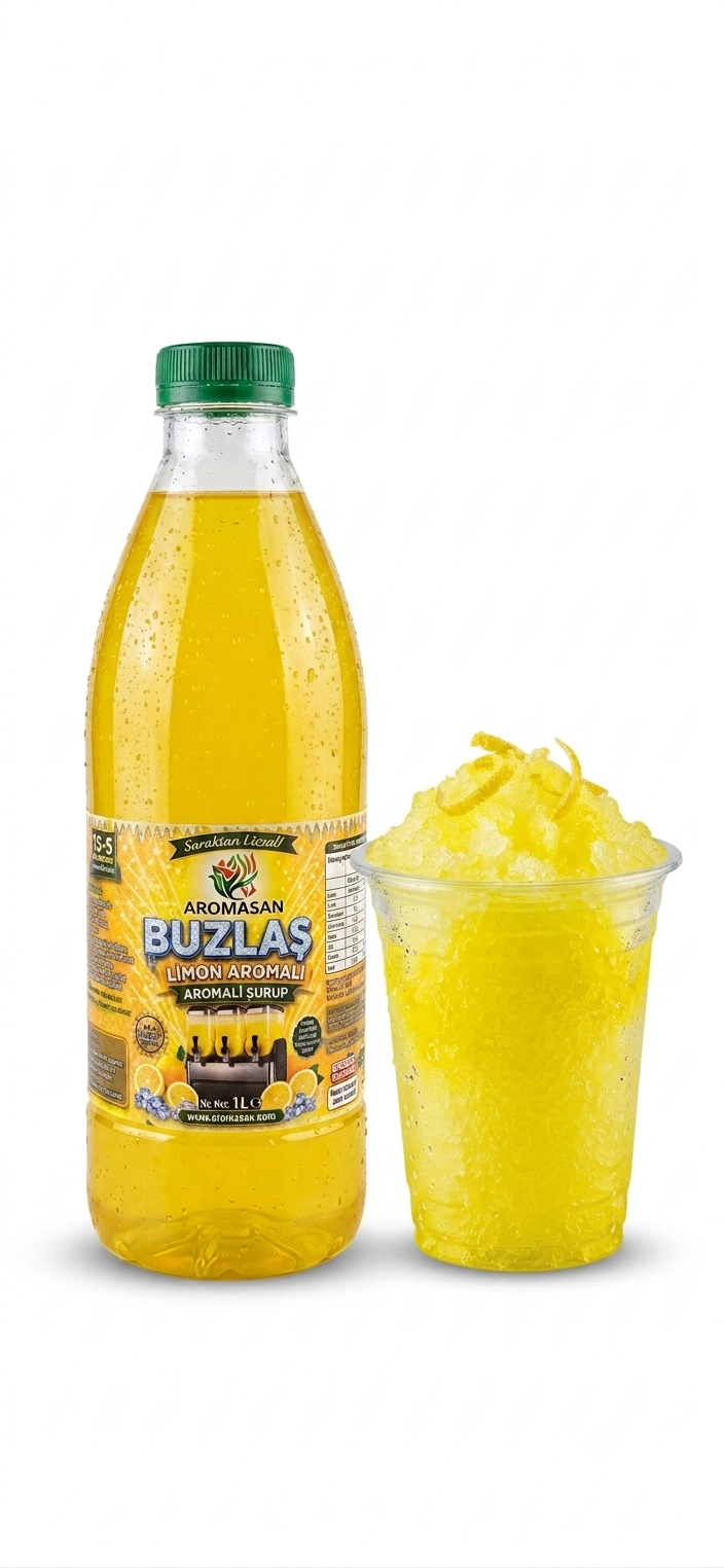 Limon Aromalı Buzlaş 1 e 5 Şurup 1 lt ürün görseli