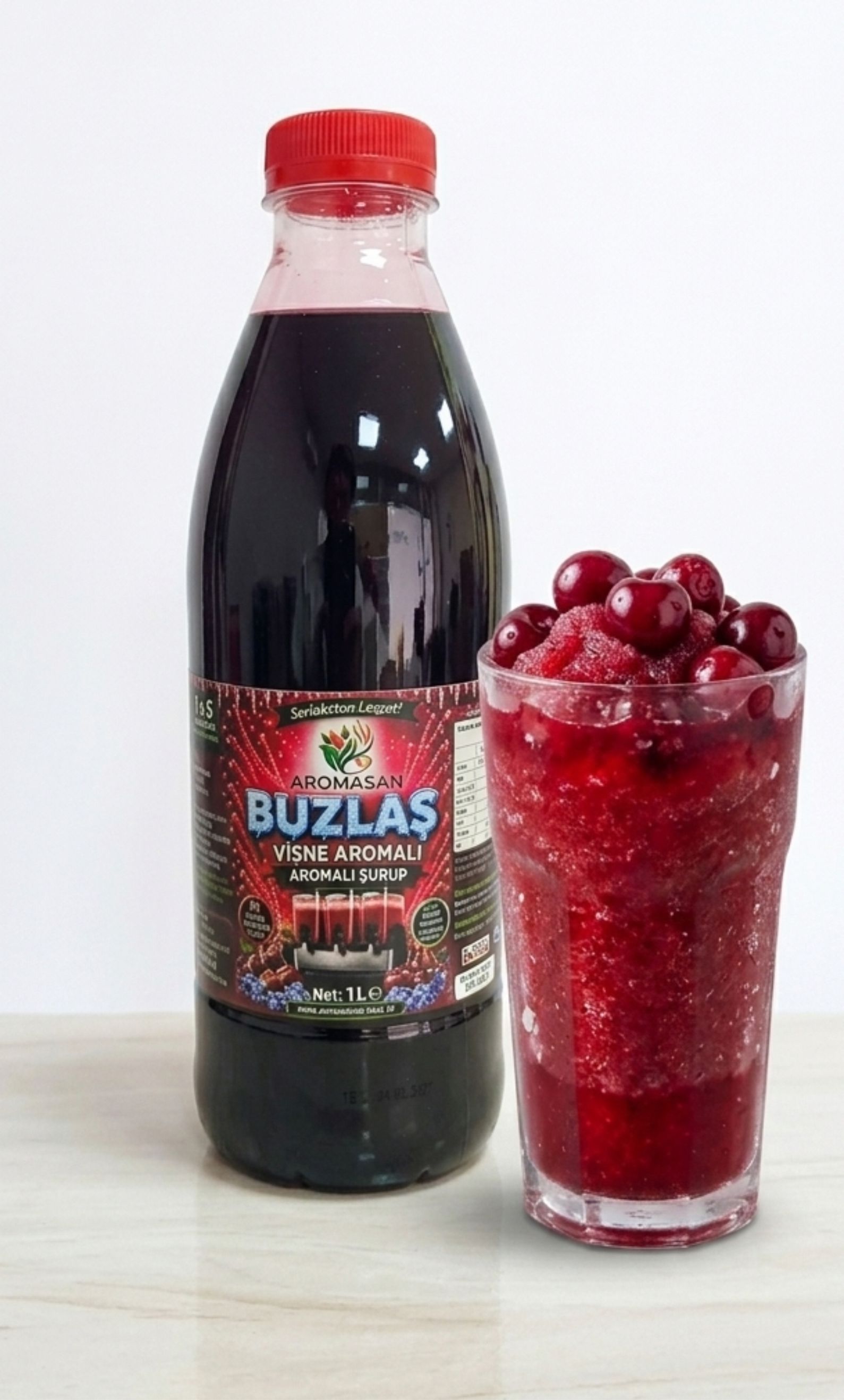 Vişne Aromalı İce Slush Şurup 1 e 5 1 lt ürün görseli